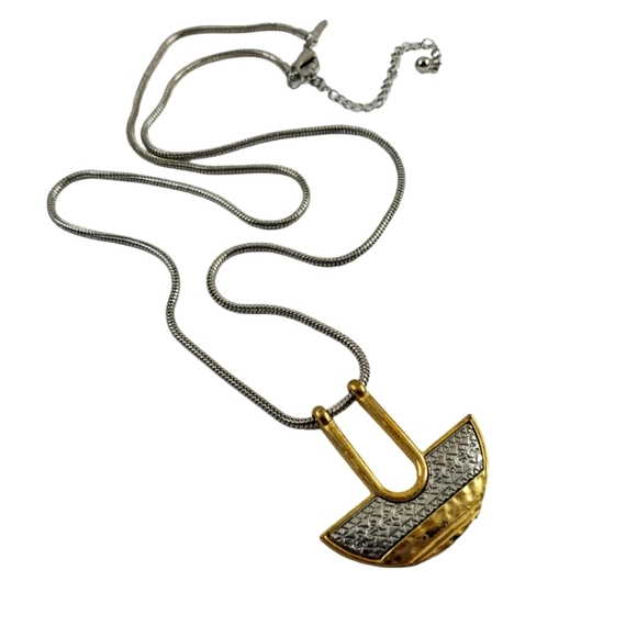 Chico's long pendant necklace art deco necklace - Picture 7 of 12